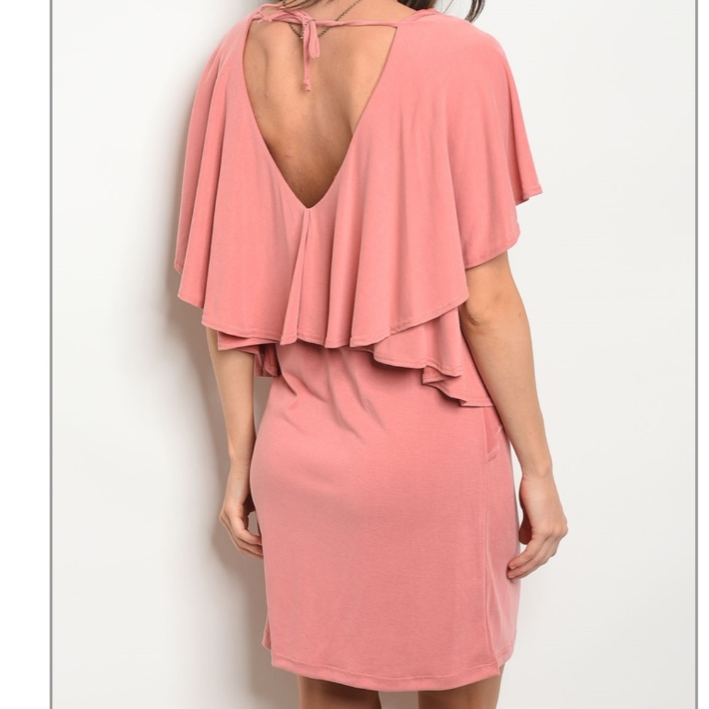Open Back Mini Dress S-M-L - Picture 3 of 6